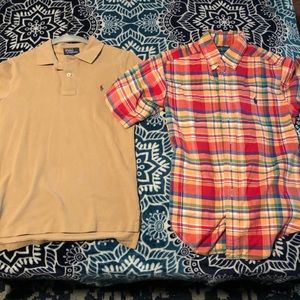 Two polo shirts size small